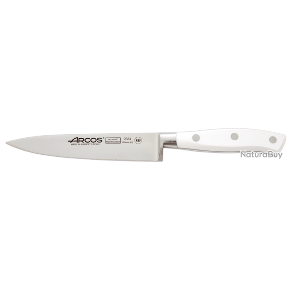 Couteau de cuisine forg� Arcos Riviera manche blanc 15 cm