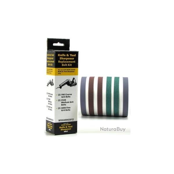 Kit de 6 courroies pour Aiguiseur Work Sharp AI-WS1 ou mod�le MK2