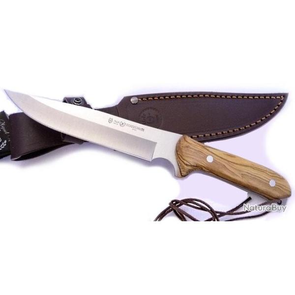 couteau lame fixe Nieto Roadrunner manche bois olivier