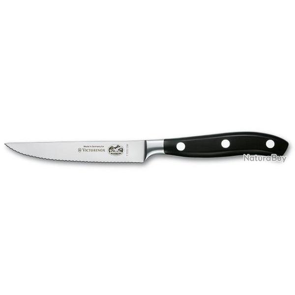 Couteau  steak lame dente 12 cm Victorinox Forg Grand Matre