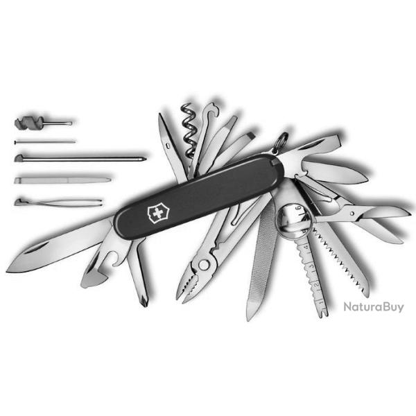 couteau suisse Victorinox Swisschamp manche noir 1.6795.3