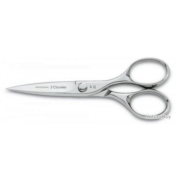 ciseaux de cuisine micro-dentels inox 3 Claveles 414