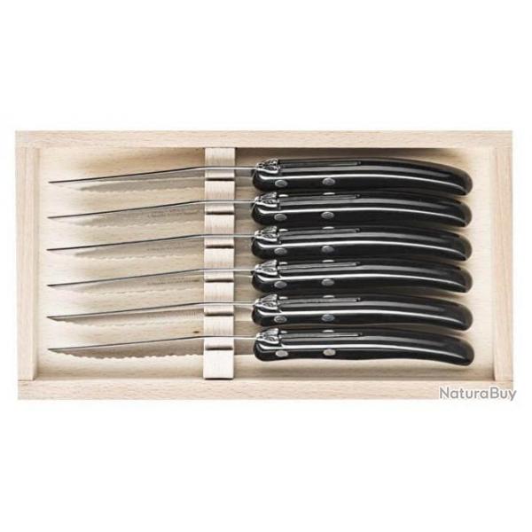 Coffret couteaux � steak Laguiole Dozorme Noir