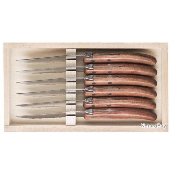 Coffret couteaux � steak Laguiole Dozorme Bubinga