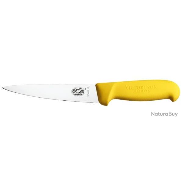 Couteau � saigner 18 cm Victorinox manche jaune