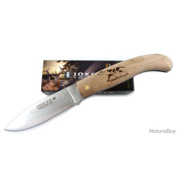 Couteau pliant Joker manche h�tre gravure chien de chasse NH78-4