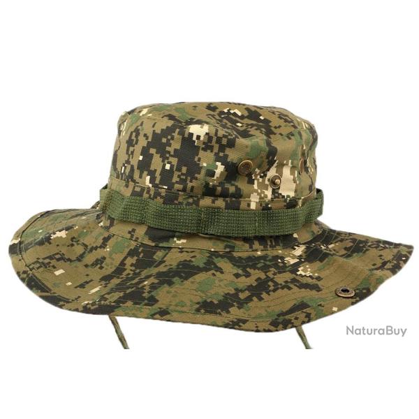 Bob Safari Arm�e USA Camouflage avec lien Taille unique Vert