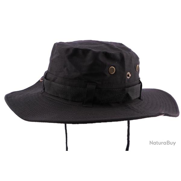 Bob Safari Noir avec lien de serrage Taille unique Noir