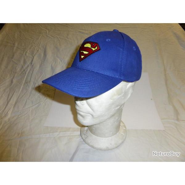 DESTOCKAGE casquette neuve SUPERMAN MAN OF STEEL adulte bleu royal