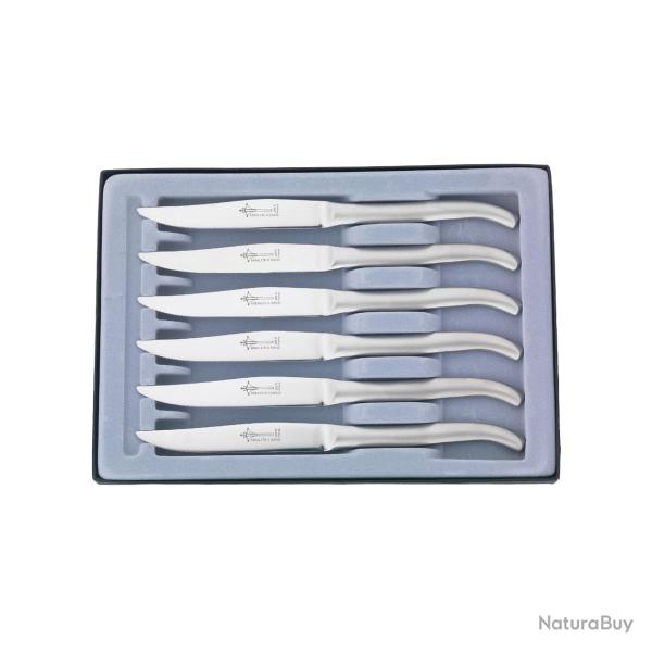 A.G.David - Coffret 6 Couteaux Laguiole 23cm Monobloc Inox Microdent� - 2899