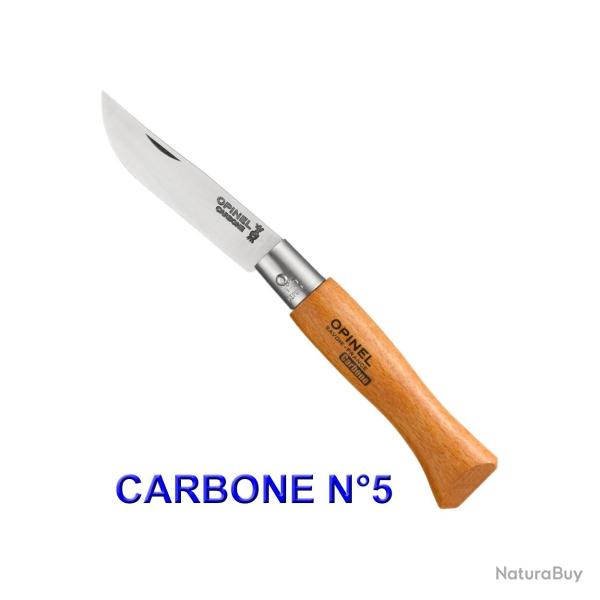 Opinel - Couteau Tradition N2 � N5 H�tre Lame Inox ou Carbone - 940-952 - 940.05