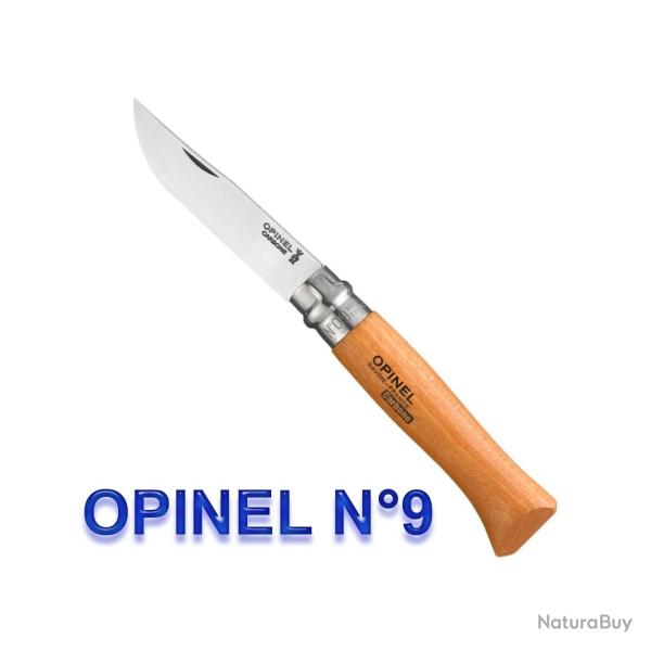 Opinel - Couteau Tradition N6 � N9 H�tre Lame Carbone - 942.x - 942.09