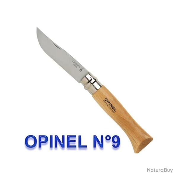 Opinel - Couteau Tradition N6 A N9 H�tre Lame Inox - 952.x - 952.09