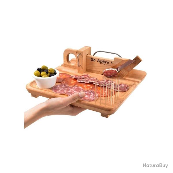 So Apero - Guillotine A Saucisson Trancheuse D'Aliments Avec Plateau - 651