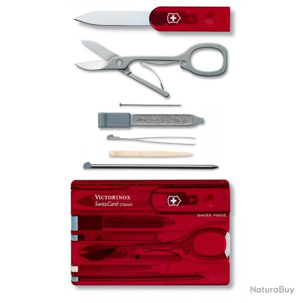 Victorinox - Carte Multifonctions Swisscard Transclucide 10 Fonctions - 0.71xx.T - 0.7100.T