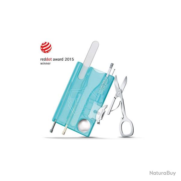 Victorinox - SwissCard Nailcare Turquoise Manucure 13 Fonctions - 0.7240.T21