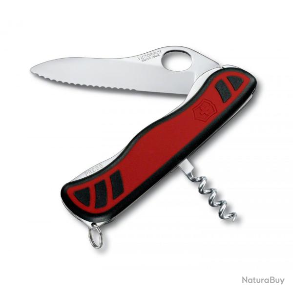 Victorinox - Alpineer One Hand Bi-Matire Rouge Lame  Dents - 0.8321.MWC