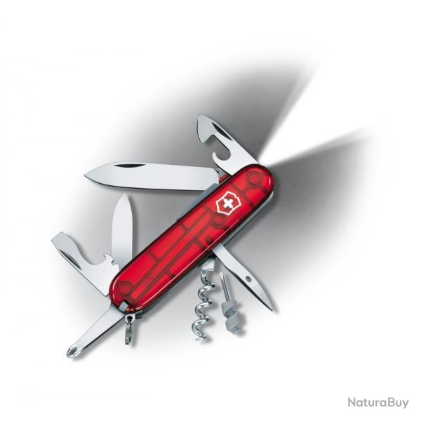 Victorinox - Couteau Suisse Spartan Lite LED Rubis 16 Fonctions - 1.7804.T