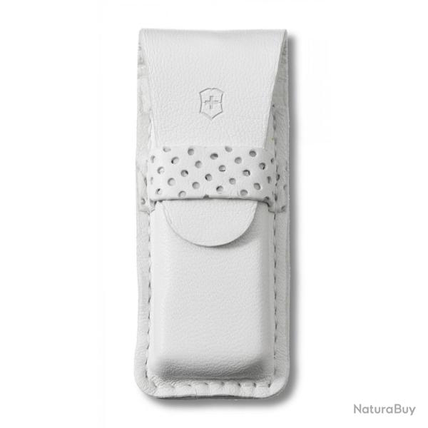 Victorinox - Etui Cuir Blanc Pour Tomo Ou Canif Jusqu'� 7 Outils 58mm - 4.0762.7