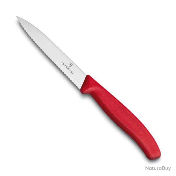 Victorinox - Couteau Office SwissClassic Lame Dent�e 10Cm Pointe Milieu - 6.773x - 6.7731