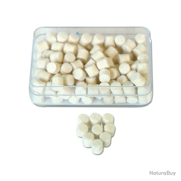 100 tampons de nettoyage bourre de feutrine canons cal. 4.5mm