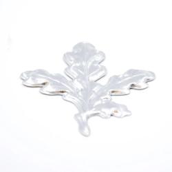 Feuille de ch&ecirc;ne &agrave; l'unit&eacute; en aluminium 6,5x5 cm