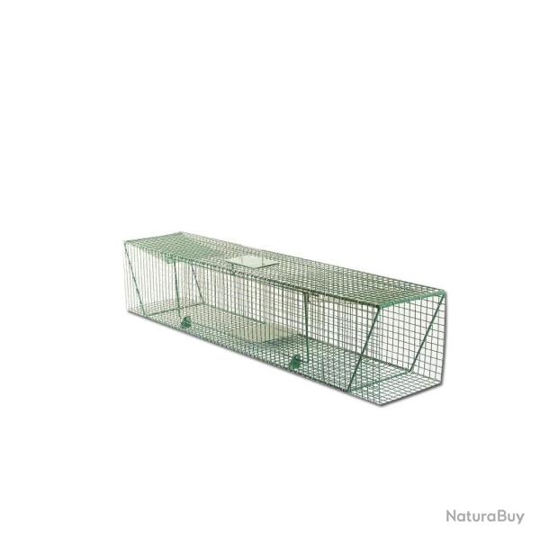 Pi�ge � trappes type US 2 entr�es maille acier vert 125x26x26cm