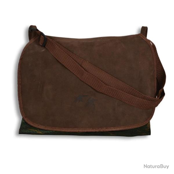 Carnier cuir haute qualit�, motif b�casse 38 x 30cm