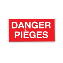 Panneau DANGER PI&Egrave;GES Akilux 26x20cm &agrave; l'unit&eacute;