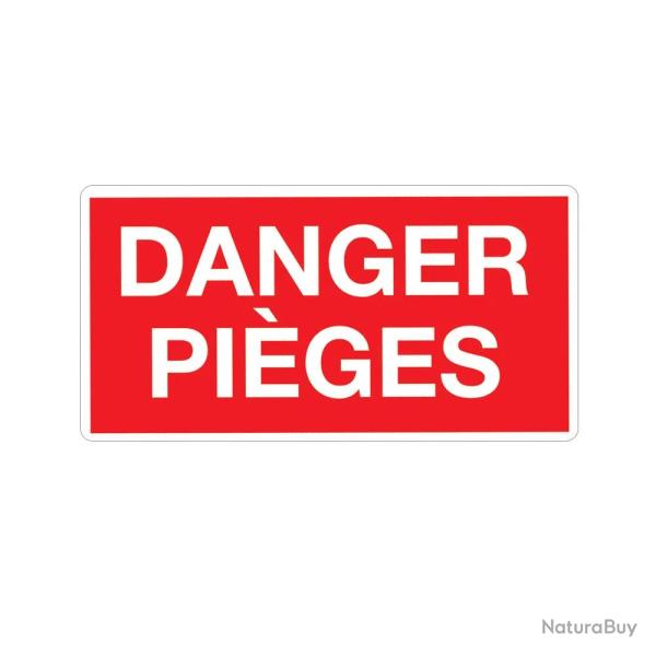 Panneau DANGER PI�GES Akilux 26x20cm � l'unit�
