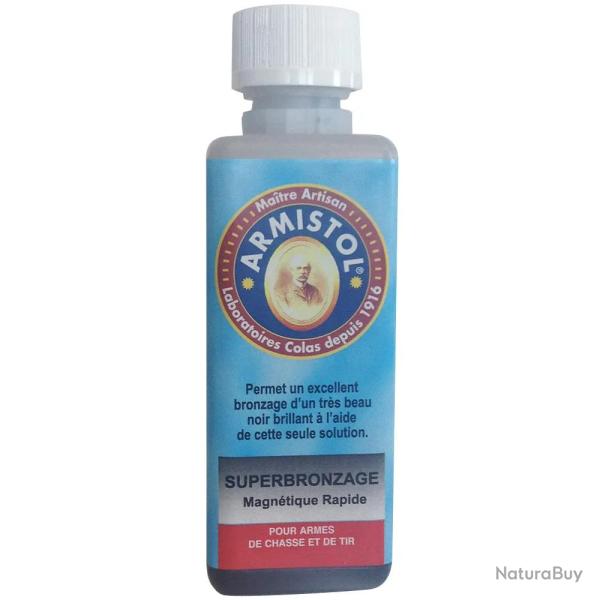 Super bronzage noir brillant pour armes de chasse 120ml