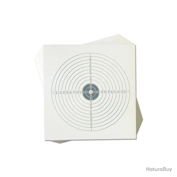 100 cibles de tir � la carabine 14x14cm