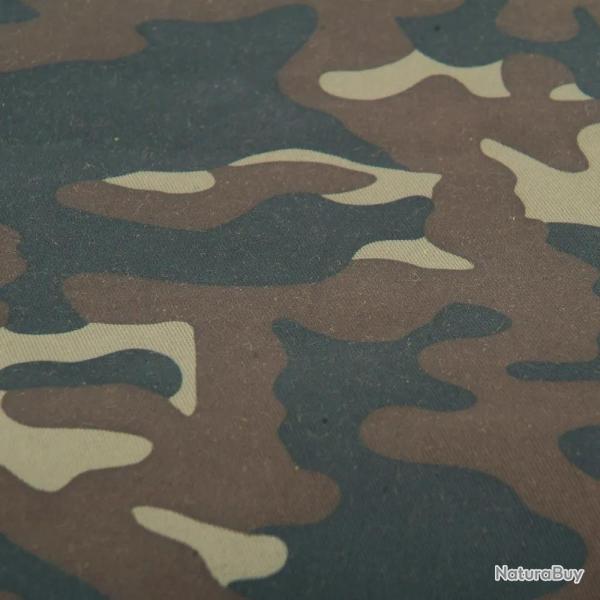 Set Housses de Voiture toile polyester noire et mousse Camo CE