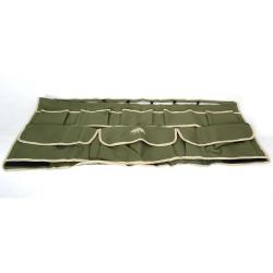 Serviteur Multipoches de voiture toile polyester et pvc kaki