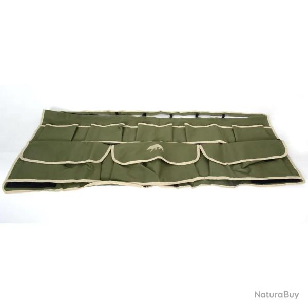 Serviteur Multipoches de voiture toile polyester et pvc kaki
