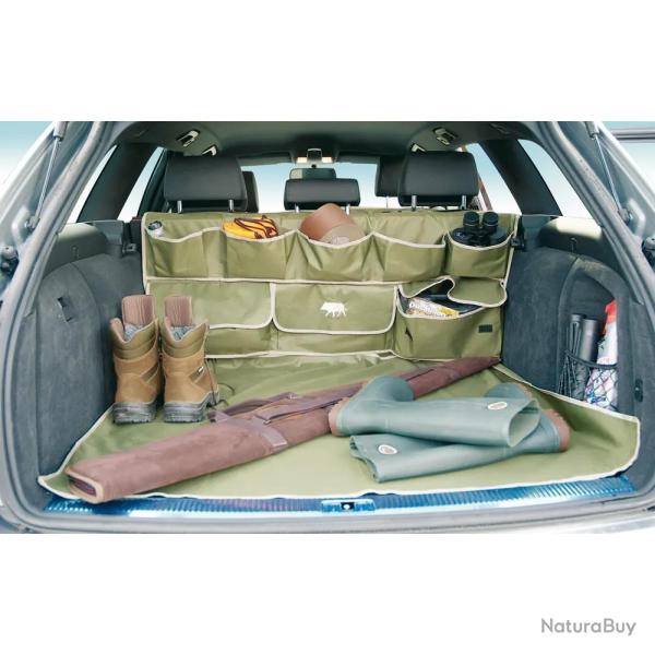 Serviteur Multipoches de voiture toile polyester et pvc kaki