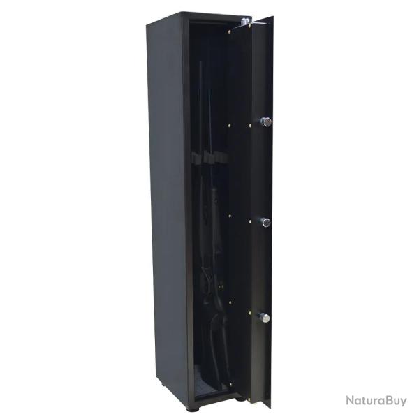 Armoire forte 5 verrous 4 armes 31kg 127x25x28,5cm