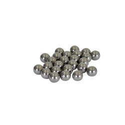 100 billes d'acier pour lance-pierre &Oslash;6,3mm