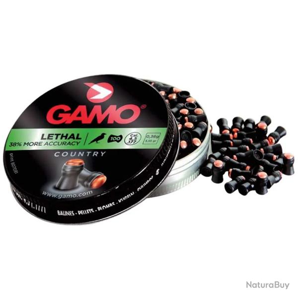 Boite de 100 Plombs Lethal jupe polym�re noyau acier cal 4,5mm