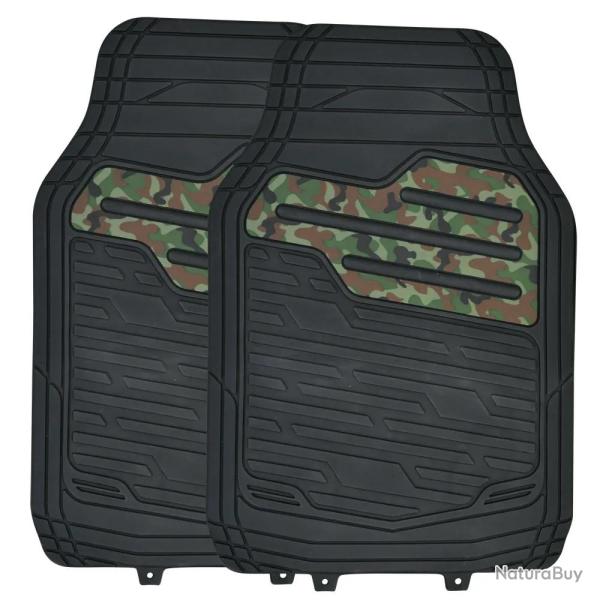 Set de 2 Tapis de Sol Avant anti glisse PVC recycl� Camo 67x45cm