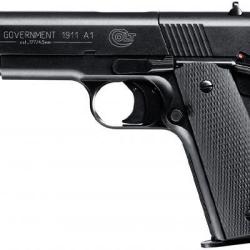Pistolet &agrave; plomb 4.5 mm UMAREX - COLT Government 1911 A1 (3,5 joules)