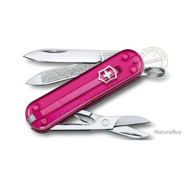Couteau VICTORINOX - Classic transluside rose