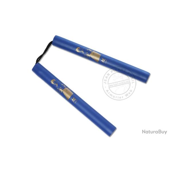 Nunchaku mousse corde- Bruce Lee - Bleu