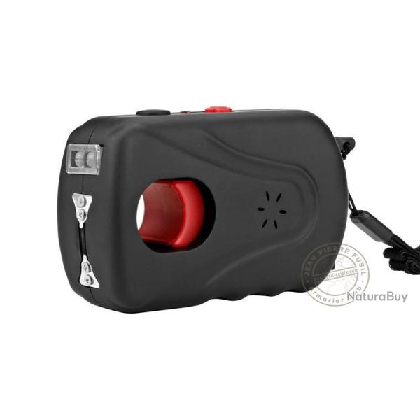 Poing �lectrique PIRANHA 3 000 000 V rechargeable avec lampe et alarme