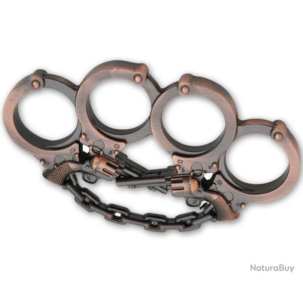 Poing Amricain  Sherif / revolver et menotte