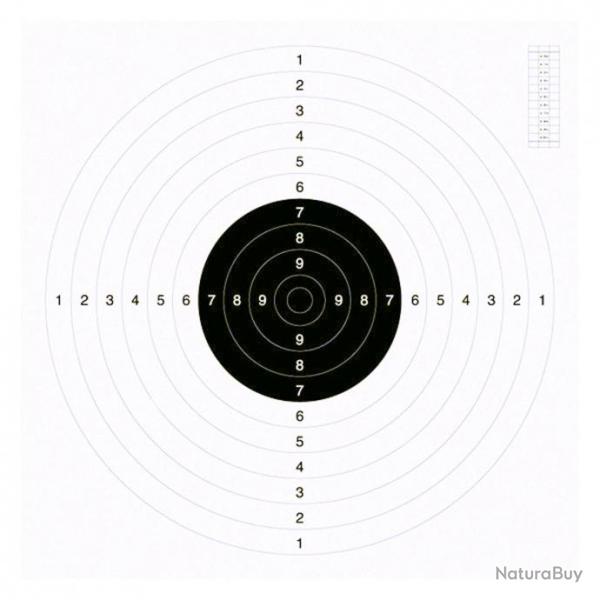 100 cartons-cibles 53 x 53 cm C50 blancs