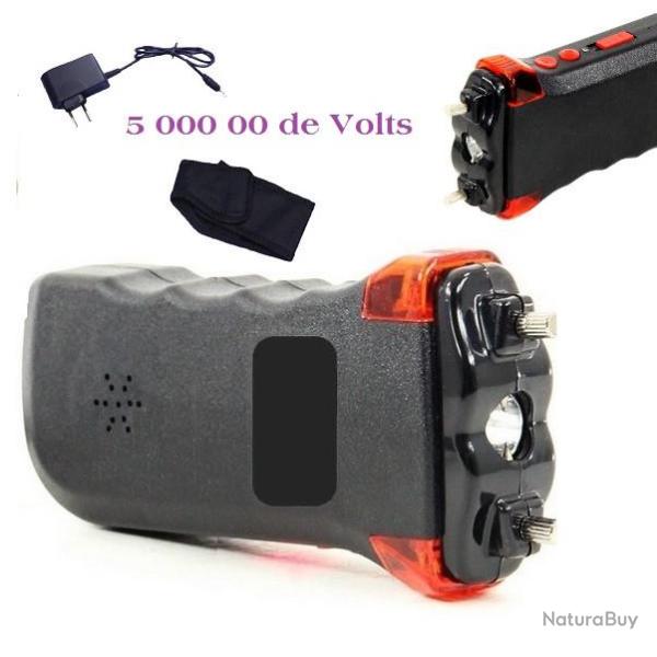 Shocker electrique  6 000 000 Volts Ergonomique avec Alarme et  Lampe Led