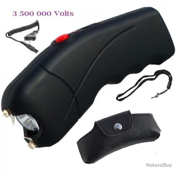 Shocker de dfense electrique  2 4 00 000 Volts Ergonomique avec Lampe Led