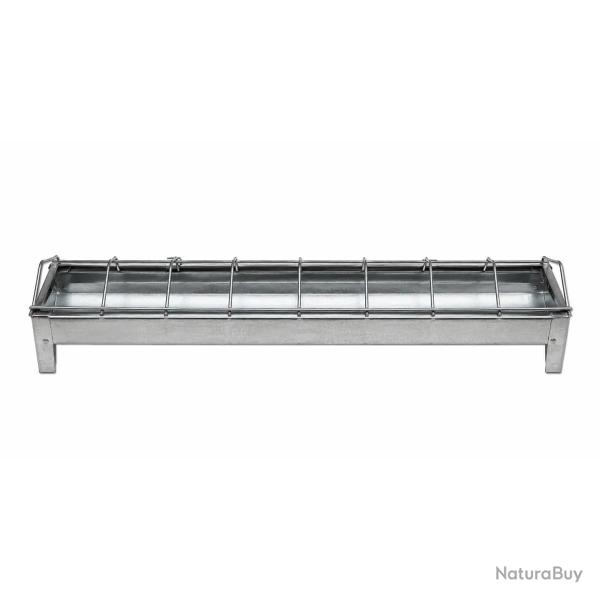 Mangeoire lin�aire poussins m�tal galvanis� � trous 30 cm