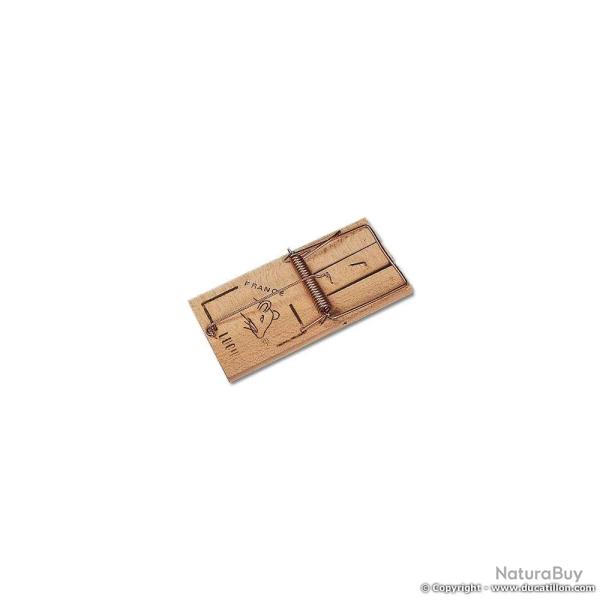 Tapette � souris en bois 4,8 X 9,7 cm